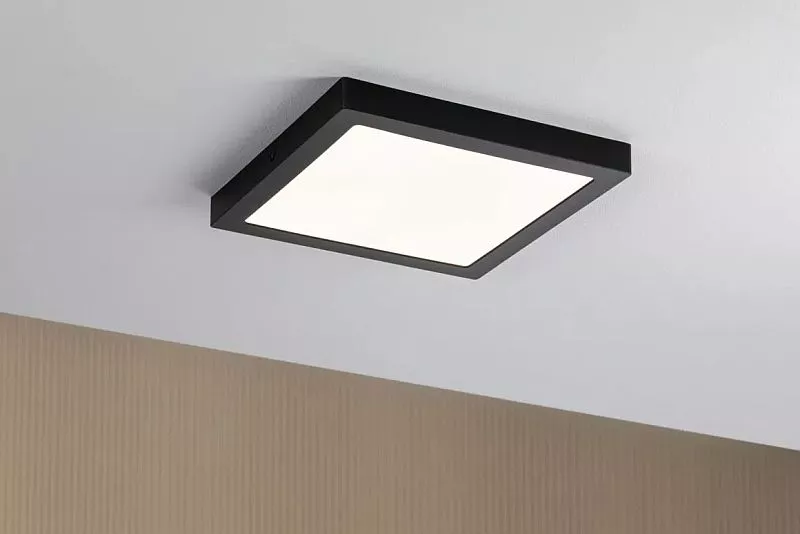 Paulmann LED Panel Abia eckig 300x300mm 22W 2.700K Schwarz matt