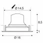 Preview: SLV Numinos Move DL L LED Deckeneinbauleuchte 25,41W 2250lm 2700K 20° dreh- und schwenkbar weiß