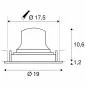 Preview: SLV Numinos Move DL XL LED Deckeneinbauleuchte 37,4W 3300lm 3000K 55° dreh- und schwenkbar schwarz