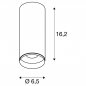 Preview: SLV Numinos CL S Dali 4000K 60° Deckenaufbauleuchte LED 11W 1100lm weiß/schwarz