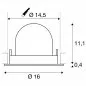 Preview: SLV Numinos Gimble L LED Deckeneinbauleuchte 25,4W 2250lm 2700K 40° dreh- und schwenkbar schwarz/weiß