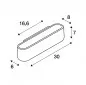 Preview: SLV Ossa 300 Wandleuchte R7s oval up/down weiß