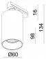 Preview: Deko-Light Schienensystem 3-Phasen 230V Strahler Can GU10 Silber 707080