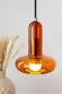 Preview: ECO-LIGHT Pendelleuchte Perseus E14 Aluminium/Glas amber