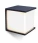 Preview: LUTEC Aussenwandleuchte Box Cube 1xE27 IP44 Aluminium Anthrazit