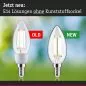 Preview: Paulmann 29196 Eco-Line Filament 230V LED Kerze E14 1er-Set 98mm 525lm 2,5W 4000K Klar