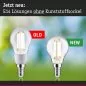 Preview: Paulmann 29197 Eco-Line Filament 230V LED Tropfen E14 82mm 525lm 2,5W 3000K Klar