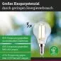 Preview: Paulmann 29200 Eco-Line Filament 230V LED Tropfen E14 3er-Pack 82mm 525lm 2,5W 3000K Klar