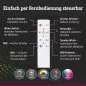 Preview: Paulmann 71056 LED Deckenleuchte Spaceglow One RGB+ 2000lm 230V 34,5W dimmbar Schwarz matt