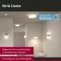 Preview: Paulmann 71078 Selection Bathroom LED Deckenleuchte Luena IP44 3000K 600lm 230V 11,5W Glas/Chrom