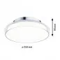 Preview: Paulmann 71078 Selection Bathroom LED Deckenleuchte Luena IP44 3000K 600lm 230V 11,5W Glas/Chrom