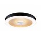 Preview: Paulmann 71180 LED Deckenleuchte Volea IP44 3000K 500lm / 2400lm 230V 4 / 1x18,5W dimmbar Schwarz/Gold