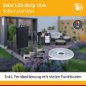 Preview: Paulmann 71196 LED Stripe Solar inkl. Fernbedienung 10m IP44 3,8W 14lm/m 60 LEDs/m RGB