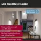 Preview: Paulmann 71204 LED Wandleuchte Lucille IP44 2700K 1000lm 230V 11W dimmbar Schwarz