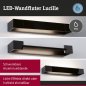 Preview: Paulmann 71204 LED Wandleuchte Lucille IP44 2700K 1000lm 230V 11W dimmbar Schwarz