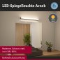 Preview: Paulmann 71212 Selection Bathroom LED Wandleuchte Arneb IP44 3000K 1000lm 230V 12,5W Schwarz_5