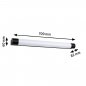 Preview: Paulmann 71214 Selection Bathroom LED Spiegelleuchte Orgon Steckdose IP44 3000K 850lm 230V 10,5W Schwarz_7