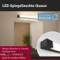 Preview: Paulmann 71215 Selection Bathroom LED Spiegelleuchte Quasar IP44 3000K 900lm 230V 11,2W Schwarz_3