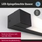 Preview: Paulmann 71215 Selection Bathroom LED Spiegelleuchte Quasar IP44 3000K 900lm 230V 11,2W Schwarz_4