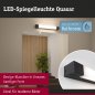 Preview: Paulmann 71216 Selection Bathroom LED Spiegelleuchte Quasar IP44 3000K 600lm 230V 7,5W Schwarz_3