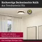 Preview: Paulmann 79994 LED Deckenleuchte Smart Home Zigbee 3.0 Malika Tunable White 2500lm 230V 26W dimmbar Anthrazit