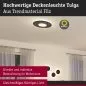 Preview: Paulmann 79996 LED Deckenleuchte Smart Home Zigbee 3.0 Tulga Tunable White 2000lm / 850lm 19 / 1x9W Anthrazit dimmbar