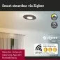 Preview: Paulmann 79996 LED Deckenleuchte Smart Home Zigbee 3.0 Tulga Tunable White 2000lm / 850lm 19 / 1x9W Anthrazit dimmbar