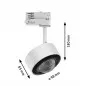 Preview: Paulmann 91389 ProRail3 LED Spot Aldan Weiß/Schwarz 8,5W 65° 3.000K dimmbar