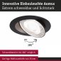 Preview: Paulmann 92257 LED Einbauleuchte White Select Aumus Einzelspot rund 105mm 90° 5W 700lm 230V dimmbar 2700 - 6500K Schwarz