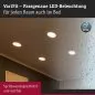 Preview: Paulmann 92990 LED Einbaupanel Areo VariFit IP44 rund 230mm 16W Weiß matt WarmDim-Stepschaltung