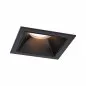 Preview: Paulmann 93125 LED Einbauleuchte 3-Step-Dim Cole Coin Basisset IP44 eckig 88x88mm 3x6W 3x470lm 230V dimmbar 2700K Schwarz