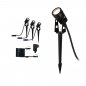 Preview: Paulmann 94373 Plug & Shine LED Gartenstrahler Warmweiß Basisset IP65 3000K 3x3,5W 21VA Schwarz