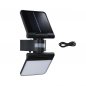 Preview: Paulmann 94609 Solar LED Wandfluter Lesly Bewegungsmelder IP65 eckig 150x130mm 3000K 12,5W 1000lm Anthrazit