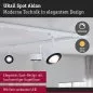 Preview: Paulmann 94897 URail LED Schienenspot Aldan Einzelspot 470lm 8W 3000K dimmbar 230V Signalweiß