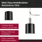 Preview: Paulmann 95612 URail Schirm Tallis 2Easy 160mm Schwarz matt