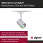 Preview: Paulmann 95662 URail LED Schienenspot Smart Home Zigbee 3.0 Luxe GU10 350lm 4,8W RGBW+ dimmbar 230V Chrom matt