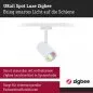 Preview: Paulmann 95663 URail LED Schienenspot Smart Home Zigbee 3.0 Luxe GU10 350lm 4,8W RGBW+ dimmbar 230V Signalweiß