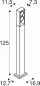 Preview: SLV Eskina Frame 125 Stehleuchte anthrazit 27W 3000/4000K 95°