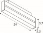 Preview: SLV IN-LINE 24 48V TRACK Move DALI Darklight Reflector Spot weiß 7.3W 580lm 2700K CRI90 35°