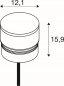 Preview: SLV M-POL S Polehead Louver Leuchtenkopf anthrazit 11W 145/155lm 2700/3000K CRI90