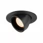 Preview: SLV Numinos Gimble S LED Deckeneinbauleuchte 8,6W 670lm 2700K 20° dreh- und schwenkbar schwarz/schwarz