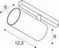 Preview: SLV Numinos S 48 Track DALI Spot 16W 1020lm 2700K CRI90 20° weiß