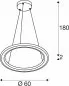 Preview: SLV One Flat PD single Pendelleuchte 23W Pendellänge 180cm 2700/3000K PHASE schwarz