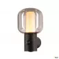 Preview: SLV Ovalisk Sensor Outdoor LED Wandaufbauleuchte anthrazit CCT switch 3000/4000K