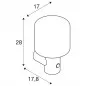 Preview: SLV Ovalisk Sensor Outdoor LED Wandaufbauleuchte anthrazit CCT switch 3000/4000K