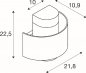 Preview: SLV Photoni Cyl Wandaufbauleuchte zylindrisch 1x max. 13W E27 schwarz_4