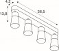 Preview: SLV Puri 2.0 Cone Wand- und Deckenaufbauleuchte long 4x max. 6W GU10 weiß_2