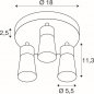 Preview: SLV Puri 2.0 Cone Wand- und Deckenaufbauleuchte rund 3x max. 6W GU10 grau_2