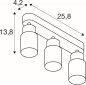 Preview: SLV Puri 2.0 Tube Wand- und Deckenaufbauleuchte long 3x max. 6W GU10 grau_2