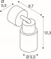 Preview: SLV Puri 2.0 Tube Wand- und Deckenaufbauleuchte 1x max. 6W GU10 grau_2